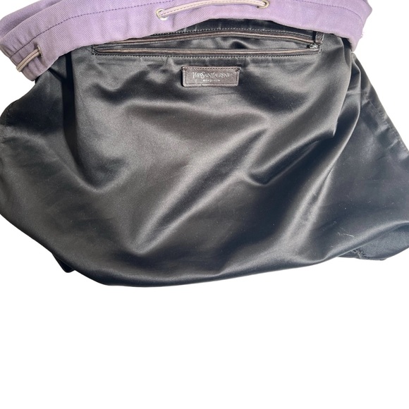 Yves Saint Laurent 19.5x16”Purple Bag - YSL Purple Tote - Picture 9 of 12